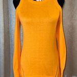 Michael Kors Size XS Orange Cold Shoulder Sweater Photo 0
