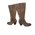 Born Brown Tall Leather Riding Boots US 7.5 EU 38.5 Equestrian Buckle Distressed Photo 10