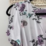 ZARA purple floral print dress Photo 4