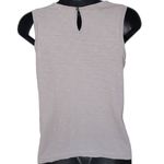 J.Crew  Womens XS Gray Sleeveless Ruffle‎ Front Tank Top Keyhole Casual Photo 1