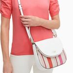 Kate Spade Authentic  leather/canvas flap crossbody Photo 2