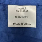 Kourt Sz Small Blue Paisley Print Luke Dress Tiered Mini Skirt Smock Waist/Neck Photo 4