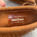 Minnetonka Classic Brown Suede Fringe Ankle Bootie Women US6.5 Western Moccasins Photo 8