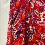 Free People Red and White Wide-Leg Pants Photo 4