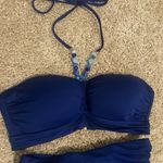 Ralph Lauren Lauren  Navy Blue Bikini Size S & 4 Photo 3