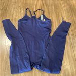 Victoria's Secret Victoria Secret Pink Seamless Workout Onesie jumpsuit Navy M NWT Photo 2