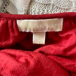 Michael Kors Michael Long-slv Red Top, Sz L Photo 4