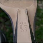 Altuzarra  Naturalizer Silver Ankle Strap Block Heels Womens Size 11 Formal Gala Photo 7