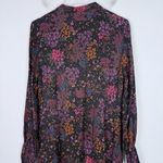 MKT Studio Ronnie Leafy Print Button Front Midi Shirt Dress FR Size 38 US Size 6 Black Photo 10