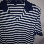 Lands' End  XL Navy White Boat Top Plus Photo 2