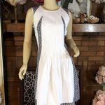 Diane Von Furstenberg  WHITE & BLACK GINGHAM PRINT FIT & FLARE DRESS (6) Photo 0