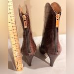 Nanette Lepore  SAGE CHOCOLATE BROWN LEATHER ANKLE BOOTS SIZE 9 Photo 5