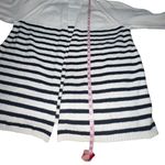 Jā Jill Open Cardigan Sweater Women Size 3X Cream Navy Blue Stripe Long Nautical Photo 6