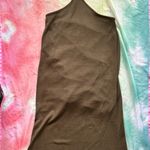 Reverse  Dark Olive Green Cut-Out Midi Dress Photo 1