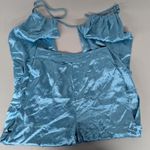 Rtr sz4 Nicholas Nori Pants silky cargo street wear style Y2K solid blue loose Size 4 Photo 5