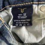 Vigoss  Studio The Dublin Skinny Distressed Dark Blue Wash Denim Jeans 26 Photo 8