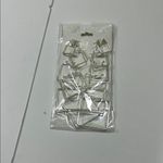 Chic Silver Square Hoop Earrings Set Photo 2