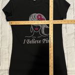 Reserved  Breast Cancer Awareness Black Short Sleeve T-Shirt XL Photo 3