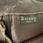Y2K KATANA Paris Vintage Brown Genuine Leather Backpack Handbag Purse 12” X 9” Photo 1