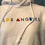 Brandy Melville John Galt White Los Angeles Destination Hoodie Small Photo 2