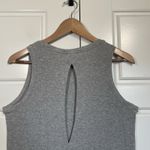 Athleta  Gray Ribbed‎ Tank Top Sleeveless Athletic Casual Top Size S Photo 4