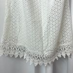 Speechless White Sleeveless Lace Trim Beachy Cotton Sun Dress Size Small Photo 3