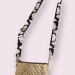 Reversible Leopard Print Wide Detachable Purse Strap Adjustable Black Photo 1