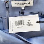 We Wore What New Cowl Neck Satin Slip Midi Dress Slate Blue Size 00 Photo 12