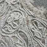 Sans Souci  Cream Lace Crop Top Blouse Cotton Size Medium EUC Photo 3