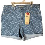 Levi’s Classic Mid Rise Sculpt Shorts Size 8 Blue Photo 0