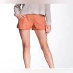 Trina Turk Grapefruit lamb leather shorts sz 2 Photo 2