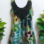 I.N. San Francisco colorful Floral dressy Lace Front tank Top Women’s Size M NEW Photo 0