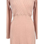 Lucky Brand Blush Cable Knit Sweater Dress Pink Size Petite Medium NWT Photo 0