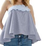 CARVEN STRIPED TANK TOP Blue Size M Photo 0