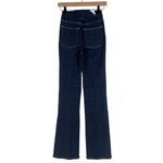 Good American x Calik Denim Dark Blue Always Fits Classic Bootcut Jean Size 00-4 Photo 2