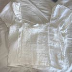 Hollister White Lace Short Sleeve Shirt  Photo 3