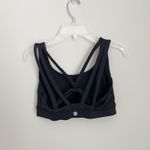 Lululemon Size 6 Black Strappy Back Energy Bra Exhale Workout Sports Bra Photo 1