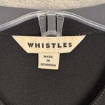 Whistles Jumpsuit Womens 6 Black Arabella Crepe Tie Crop Neutral Minimalist Photo 4