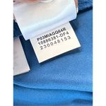 Anne Klein  Blue Lacy‎ Long Sleeve Tie Blouse Top Modern Feminine sz MEDIUM Photo 7