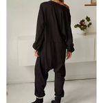 Free People Intimately By  Free Just Because Jumpsuit Romper Black Women Sz Large Photo 1