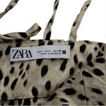 ZARA ✨  animal print strappy bustier slip dress small cream black leopard✨ Photo 4