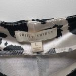 Thirty/Thirty Cow Print Satin Mini Dress Large Black White Halloween Costume NWT Photo 4