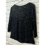 Notations Y2K Clothing Co by  black bejeweled top size L. Photo 5