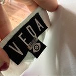 VEDA Summer Pastel Fiesta Orange Colorblock Sleeveless Shift Dress Size XL Photo 8