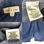 Anthropologie Anthro Cloth & Stone Tencel Chambray Shirt Top Photo 5