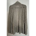 Chico's  3 US XL Open Cardigan Knit Taupe Lace Back‎ Shawl Neck Preppy Travel Boho Photo 1