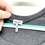 Splendid  Long Sleeve Rhinestone Mini Grey Round Neck Dress Size XS Photo 2