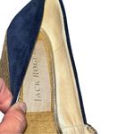 Jack Rogers Blue Suede Palmer Jute Wrapped Wedge Espadrille Peeptoe Shoes 9.5 Photo 10