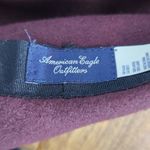American Eagle Oxblood Wool Floppy Hat with Black Trim Photo 4