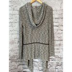 Free People  Cardigan Womens XS Open Front Hooded Sweater‎ Grey Photo 3